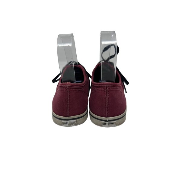 Vans Off The Wall Red Canvas Lace Up Athletic Sneakers Men's Sz 4 Women's Sz 5.5 - Picture 3 of 9